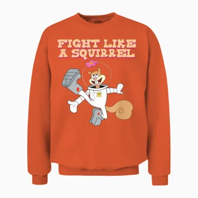 Sandy Cheeks - Fight Like a Squirrel Unisex Sweatshirt - Orange