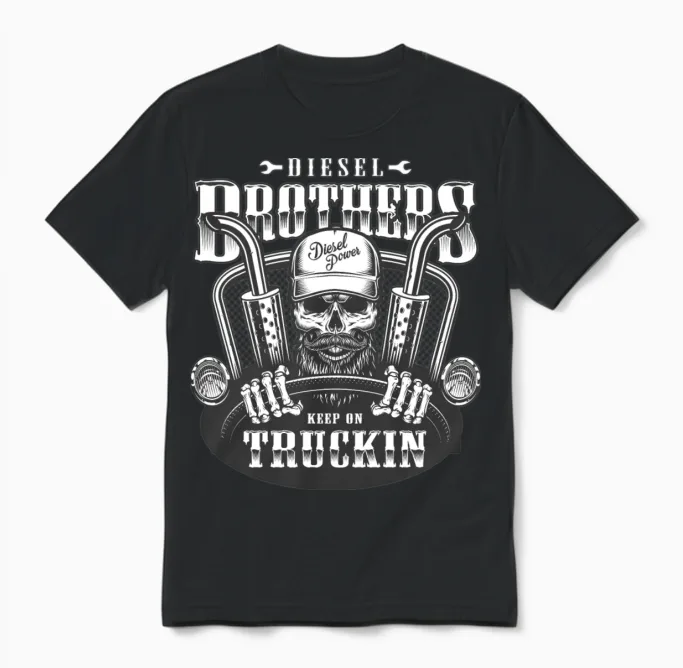 Diesel Brothers Unisex T-Shirt in Black