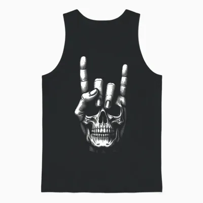 Tete Morte Guitarist - Guitar Electric Guitar Unisex Tank Top - Black