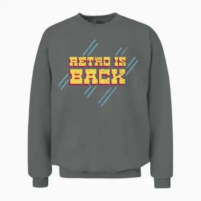 Nostalgia Retro Is Back Unisex Sweatshirt - Graphite Heather