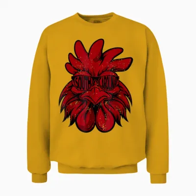 South Carolina Men Women Retro Cock Vintage State Varsity Unisex Sweatshirt - Gold
