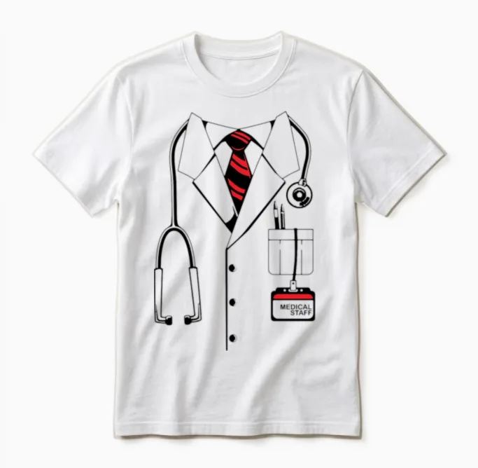 Doctor Costume - Doctors Unisex T-Shirt in White