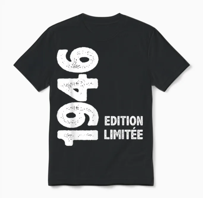 1946 79 Years Man Woman Birthday Gift Man 1946 T-Shirt, Black, S Unisex T-Shirt in Black
