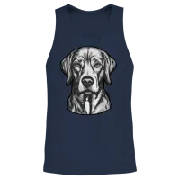 Dogs Paws Pets Dog Lover Lovers Unisex Tank Top - Navy – 2