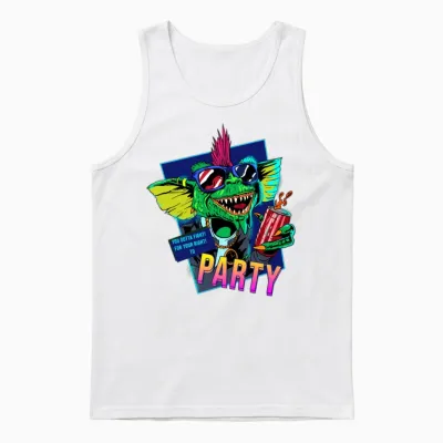 Retro Horror Movie Monster Killer Psycho Cool Gift Unisex Tank Top - White