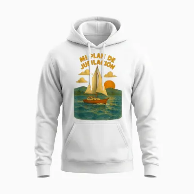 My Plan De Jubilee Barco Velero Mar Unisex Hoodie - White