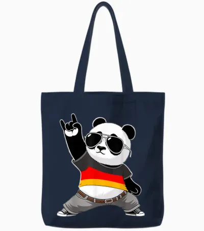 Deutschlandflagge Herren Damen Kinder Deutschland Tote Bags - Navy