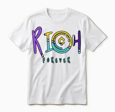 Richforever Retro Unisex T-Shirt - White