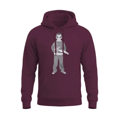 Retro Kid Legend Unisex Hoodie - Maroon