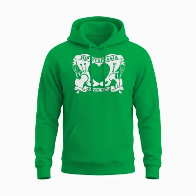 Hip Dysplasia Awareness Unisex Hoodie - Irish Green