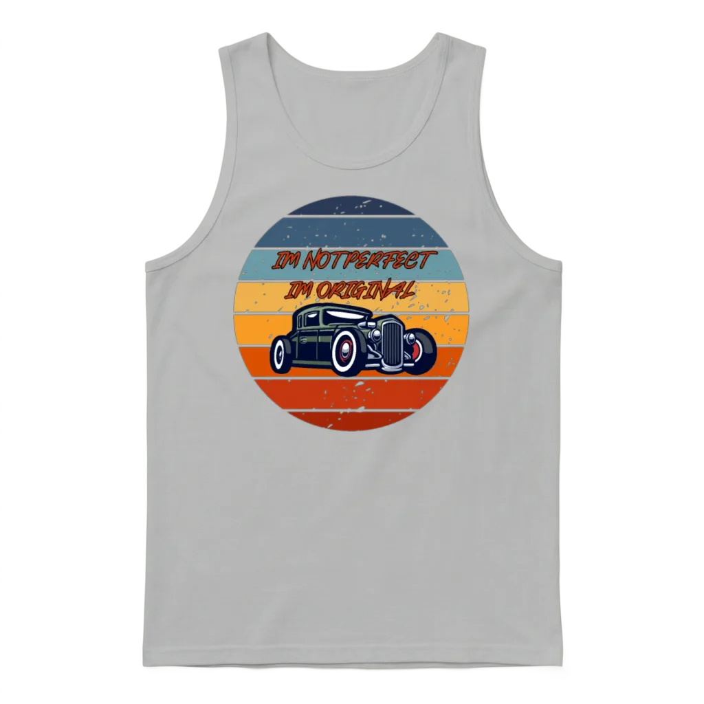 Retro Car Cars & Muscle Unisex Tank Top - Ash