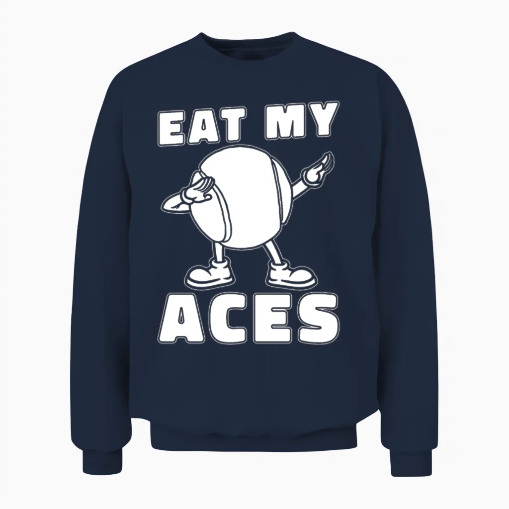 Tennis Funny Unisex Sweatshirt in Navy