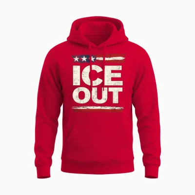 Ice-Out Unisex Hoodie - Red