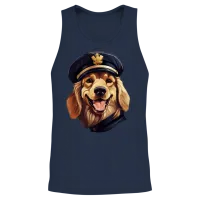 Dogs Police — Dog Lovers Unisex Tank Top - Navy – 2