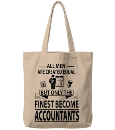 Accountant Tote Bags - Natural