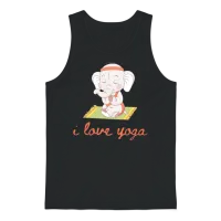 I Love Yoga Unisex Tank Top - Black – 1