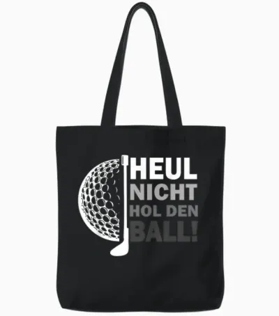 Witziges Golfspieler Golf Golfball Golfschläger Tote Bags - Black