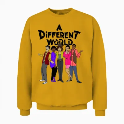 Black Tv Shows a Different World Black Tv Shows Unisex Sweatshirt - Gold