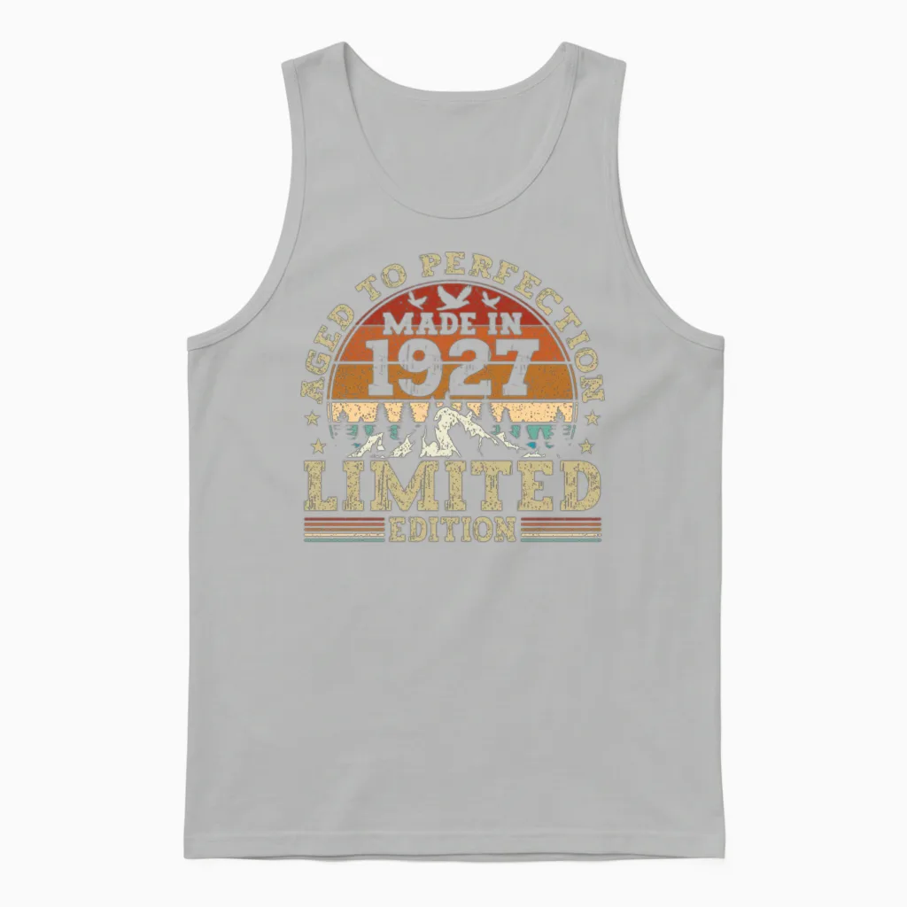 Jahrgang 1927 Retro Vintage Unisex Tank Top - Ash