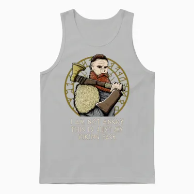 This Is Just My Mythology Face Funny Norwegian Unisex Tank Top - Ash