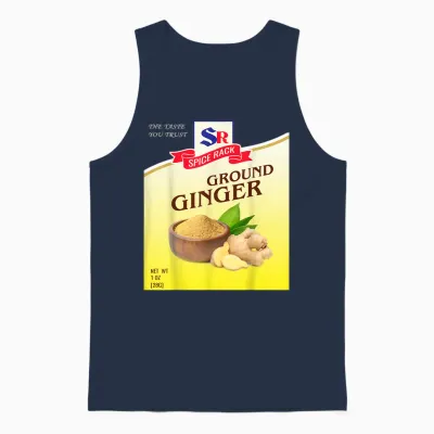 Ground Ginger Halloween Costume Unique Fun Foodie Unisex Tank Top - Navy