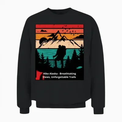 Hike Alaska Unisex Sweatshirt - Black