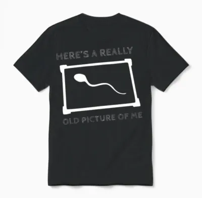 Here's My Really Old Picture of Me Unisex T-Shirt - Black