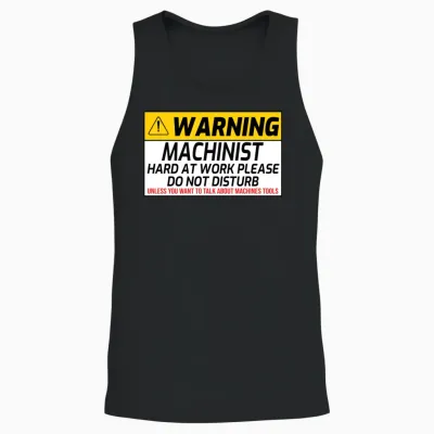 Machinist Quote Funny Machinist Saying Machinist Unisex Tank Top - Black