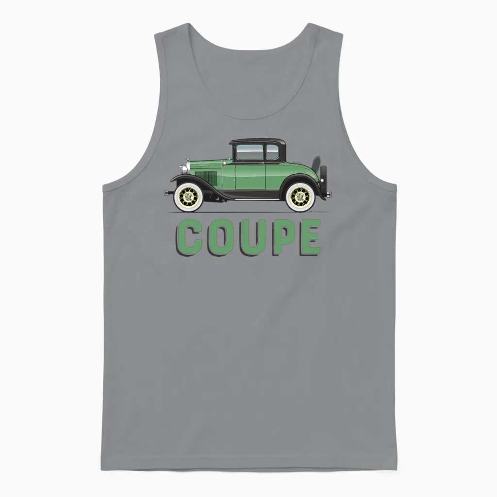 Coupe Kewanee Green Unisex Tank Top in Sport Grey