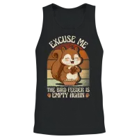 Excuse Me the Bird Feeder Is Empty Again Animal Unisex Tank Top - Black – 2