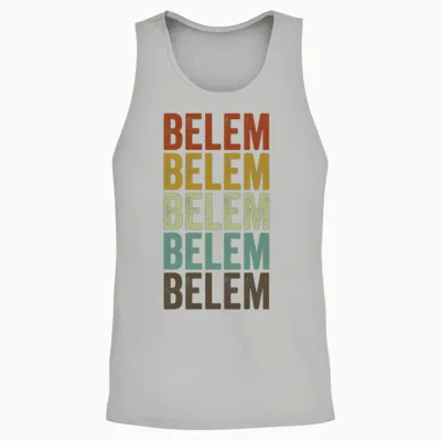Belem Brazil Retro Vintage Unisex Tank Top - Ash