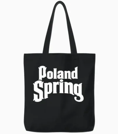 Poland Spring Tote Bags - Black