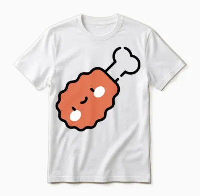 Funny Eat Chicken Unisex T-Shirt - White