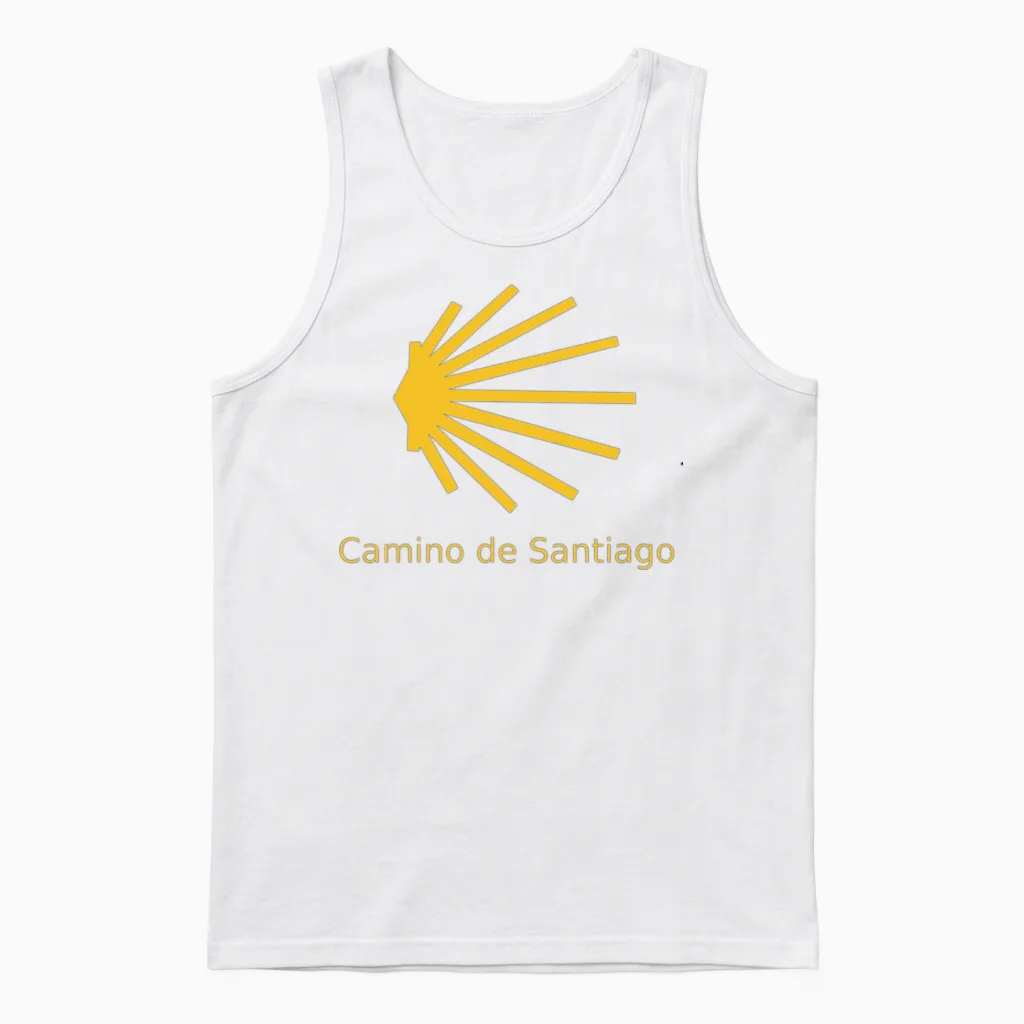 Camino De Santiago Unisex Tank Top in White