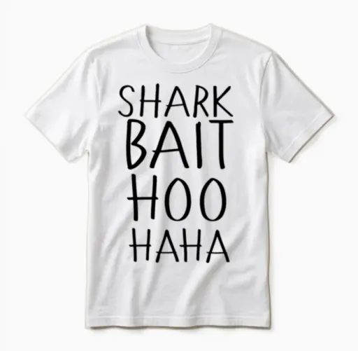Disney Finding Nemo Finding Dory Shark Bait Disney Unisex T-Shirt in White