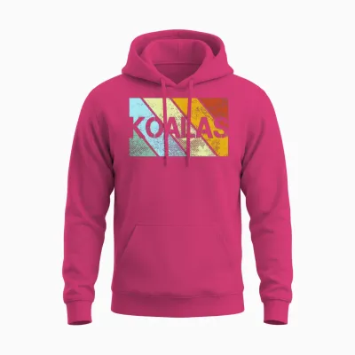 Koalas Retro Unisex Hoodie - Heliconia