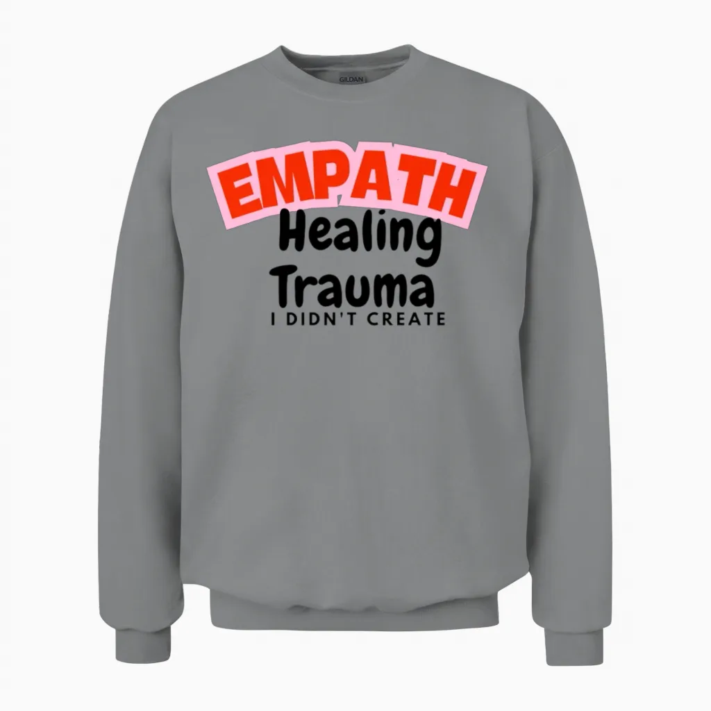 Healing Motivation Inspirational Gift Unisex Sweatshirt in Sport Grey
