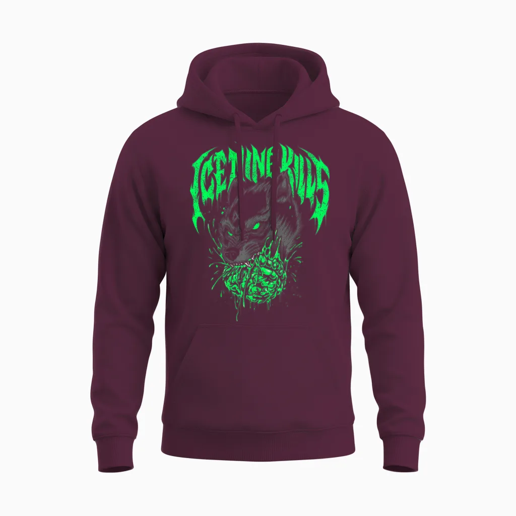 Ice Nine Kills Panther Unisex Hoodie in Maroon