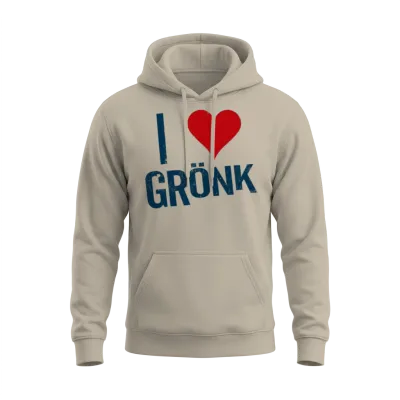 I Heart Gronk Unisex Hoodie - Sand