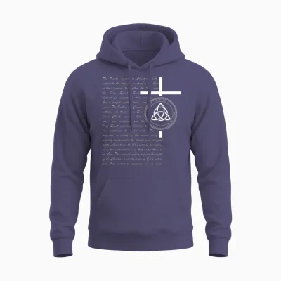 The Holy Trinity Unisex Hoodie - Heather Sport Dark Navy