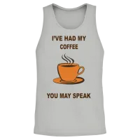 Funny Coffee Unisex Tank Top - Ash – 2