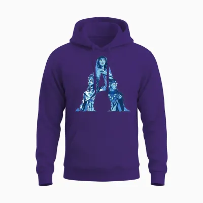 Avatar: Fire and Ash Jake Neytiri and Kiri Avatar Logo Unisex Hoodie - Purple