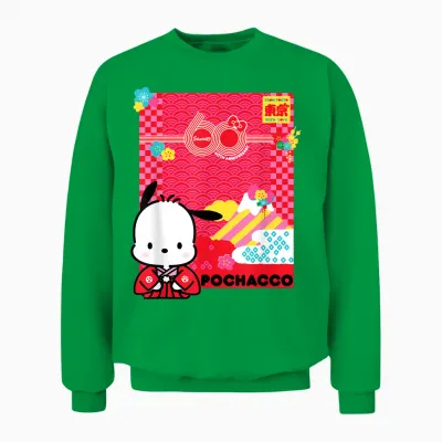 Pochacco Sanrio 60th Unisex Sweatshirt - Irish Green