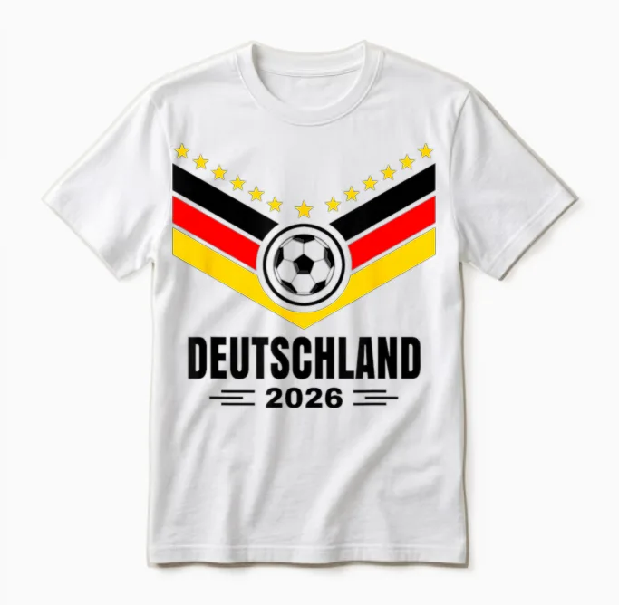 Deutschland Jungen Kinder Männer Jugend Deutschland 2026 Unisex T-Shirt in White