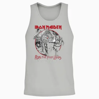 Iron Maiden Run for Your Lives Tour 2026 Nickelsdorf Unisex Tank Top - Ash