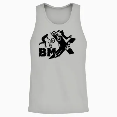 Bmx Rider Unisex Tank Top - Ash