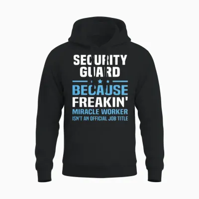 Security Guard Unisex Hoodie - Black