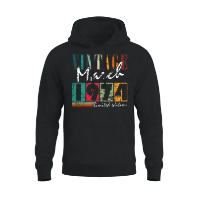 March 1974 Jubilee 1974 Legends March Unisex Hoodie - Black