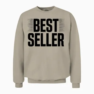 Bestseller – Bold Minimalist Text Unisex Sweatshirt - Sand