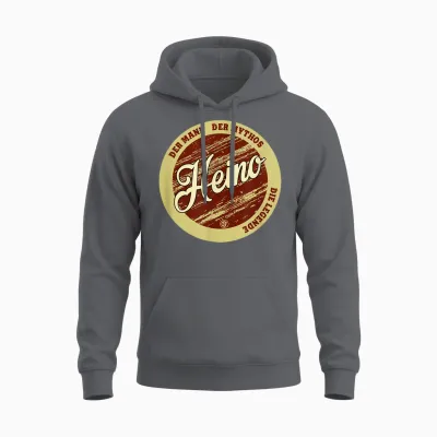 Heino Der Mann Der Mythos Die Legende Vornamen Unisex Hoodie - Charcoal